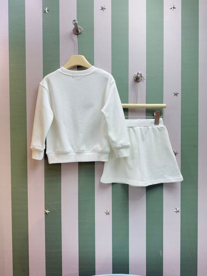 Louis Vuitton Kids Crewneck Sweatshirt and Skirt Set – 2025FW – Kids Collection