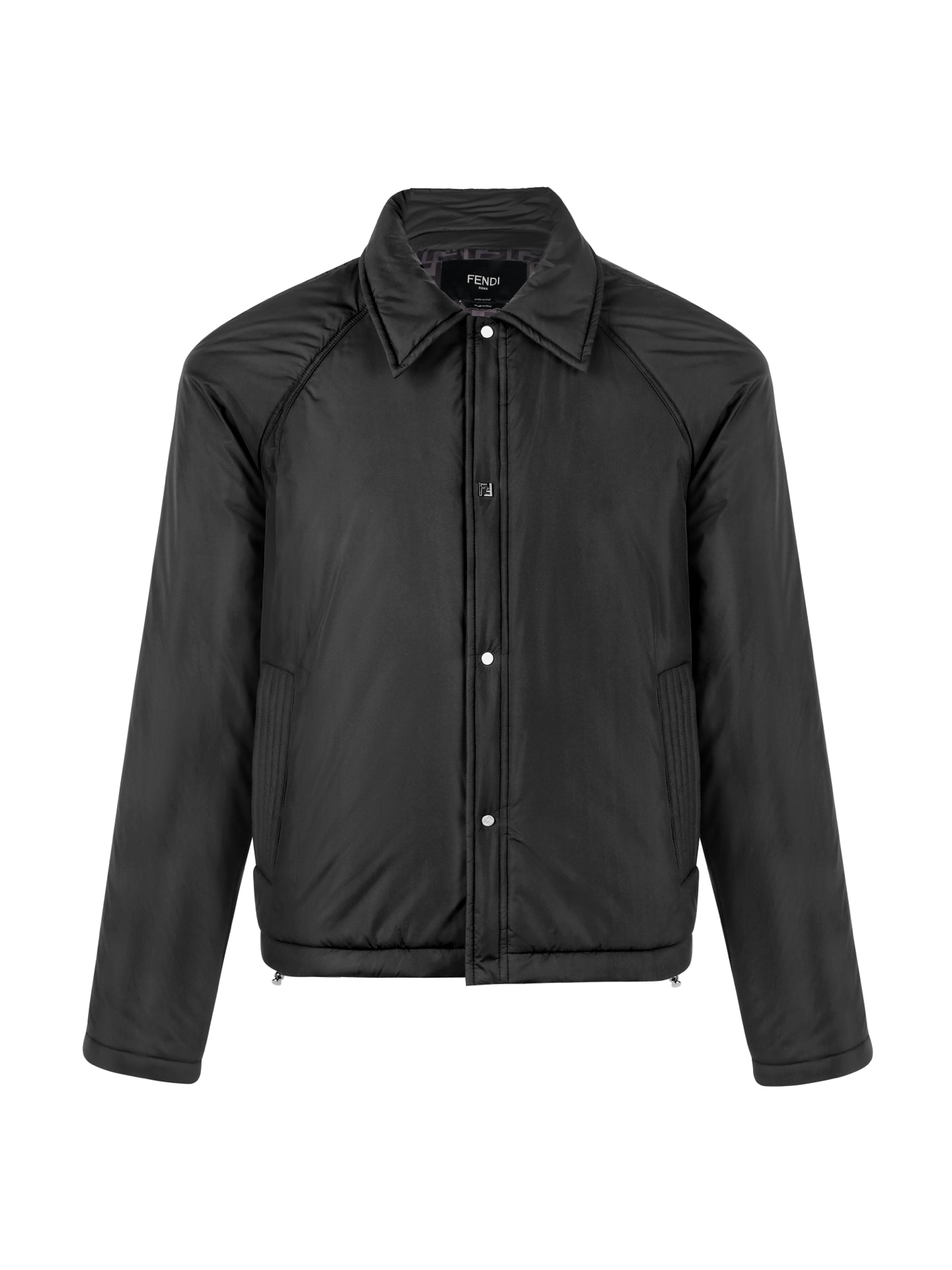 Fendi Collared Gabardine Jacket