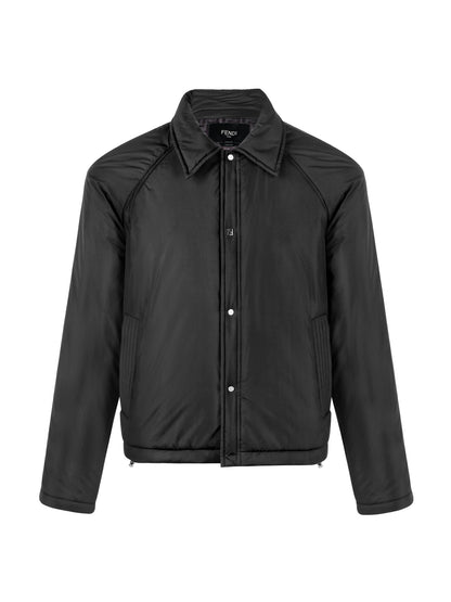 Fendi Collared Gabardine Jacket