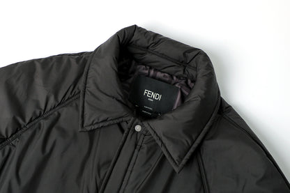 Fendi Collared Gabardine Jacket