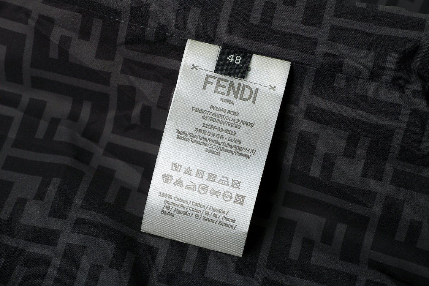 Fendi Collared Gabardine Jacket