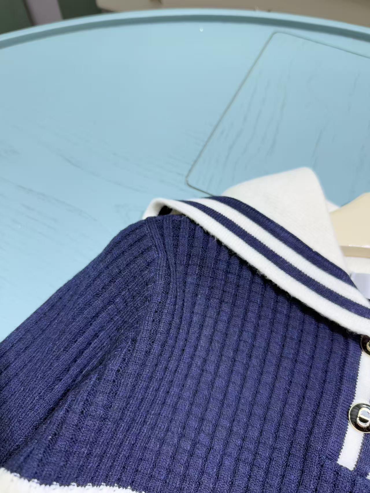 Dior Girls' Knit Cardigan and Skirt Set – 2025SS