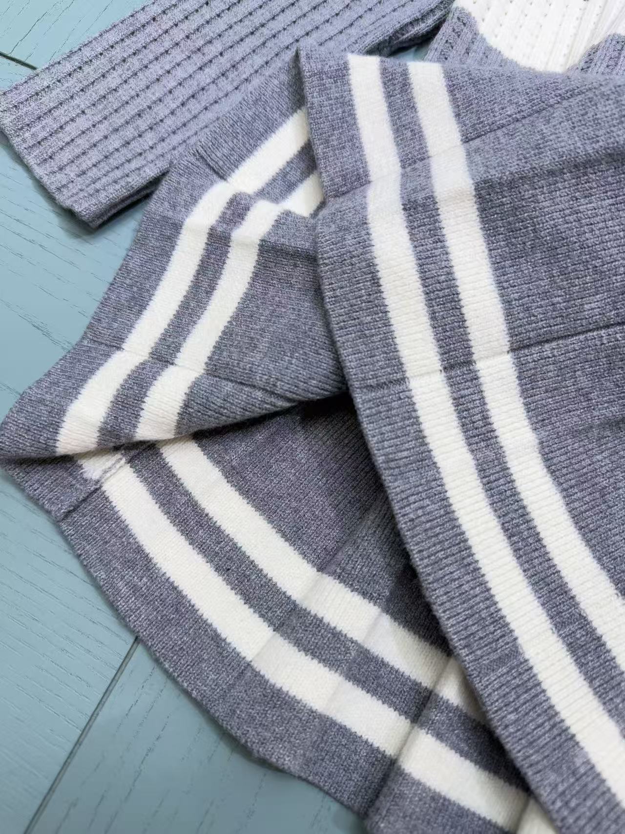 Dior Girls' Knit Cardigan and Skirt Set – 2025SS