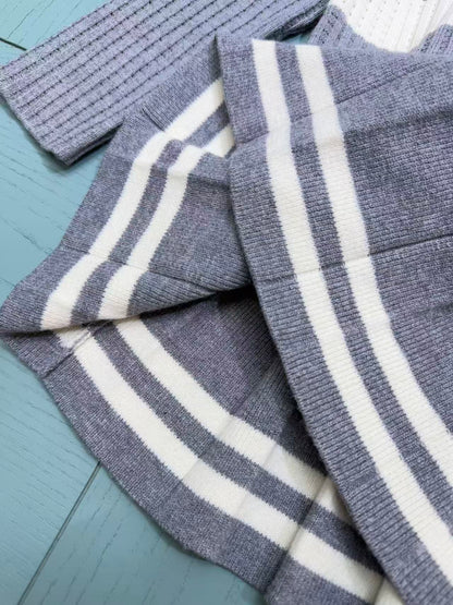 Dior Girls' Knit Cardigan and Skirt Set – 2025SS
