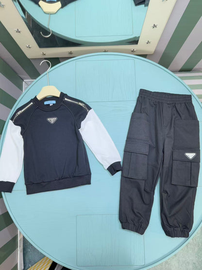 Prada Kids Boys Sweatshirt Tracksuit Set – 2025SS – Kids Collection