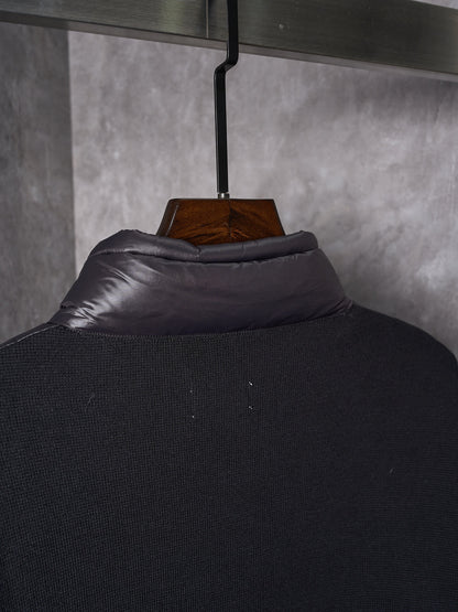 Moncler Men's Wool Knit Down Cardigan