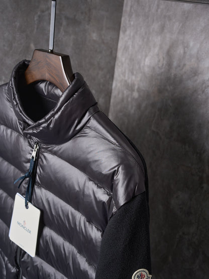 Moncler Men's Wool Knit Down Cardigan