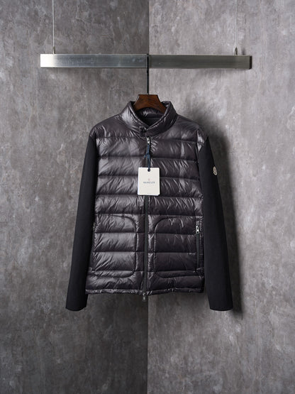 Moncler Men's Wool Knit Down Cardigan