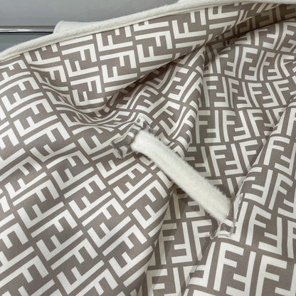 Fendi FF Logo Reversible Wool Cape