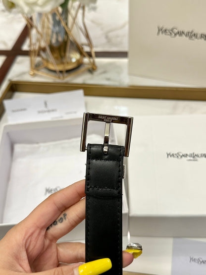 Saint Laurent Classic Leather Belt – 3.0cm