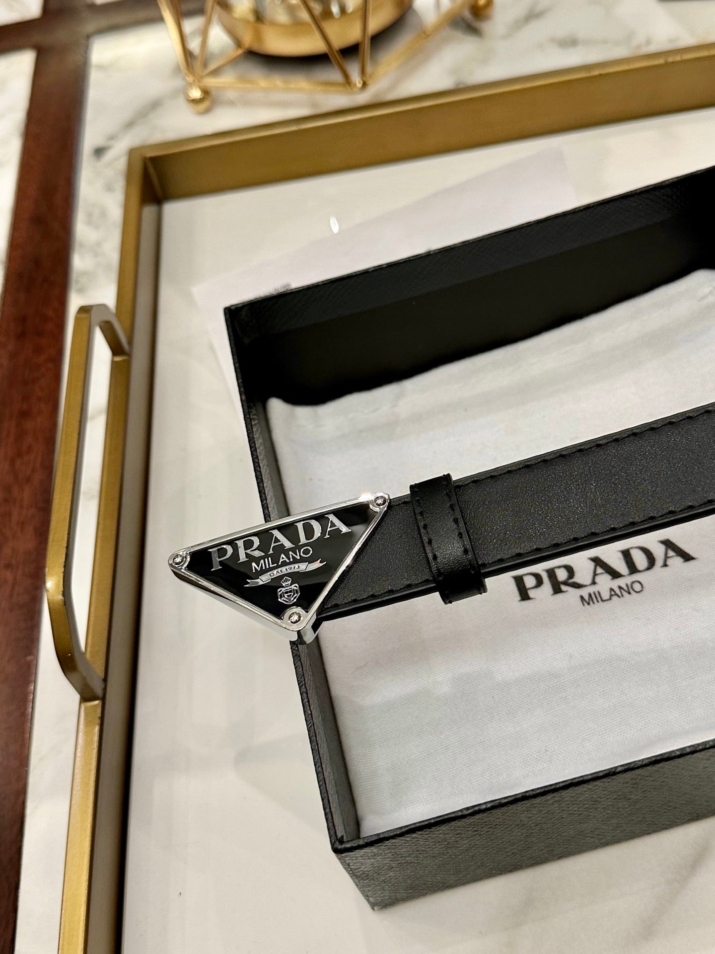 Prada Classic Fashion Belt – 3.0cm