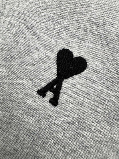 Ami Paris Heart Embroidery Zip Jacket