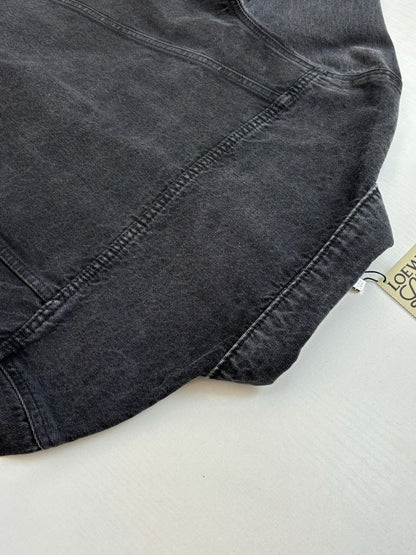Loewe Embroidered Washed Distressed Denim Jacket