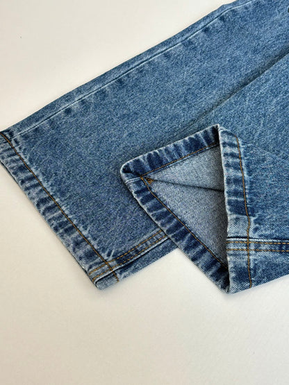 Loewe Anagram Embroidered Washed Distressed Jeans