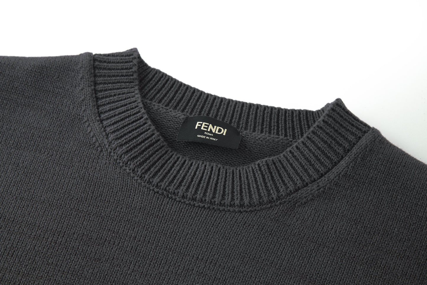 Fendi Embroidered Logo Knit Pullover