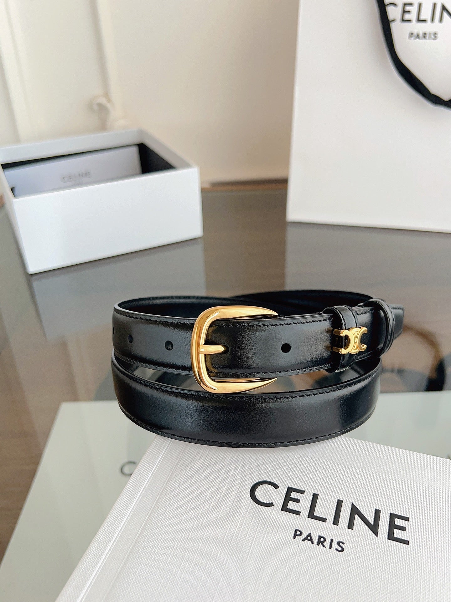 Celine Vivienne Taurillon 25mm Belt