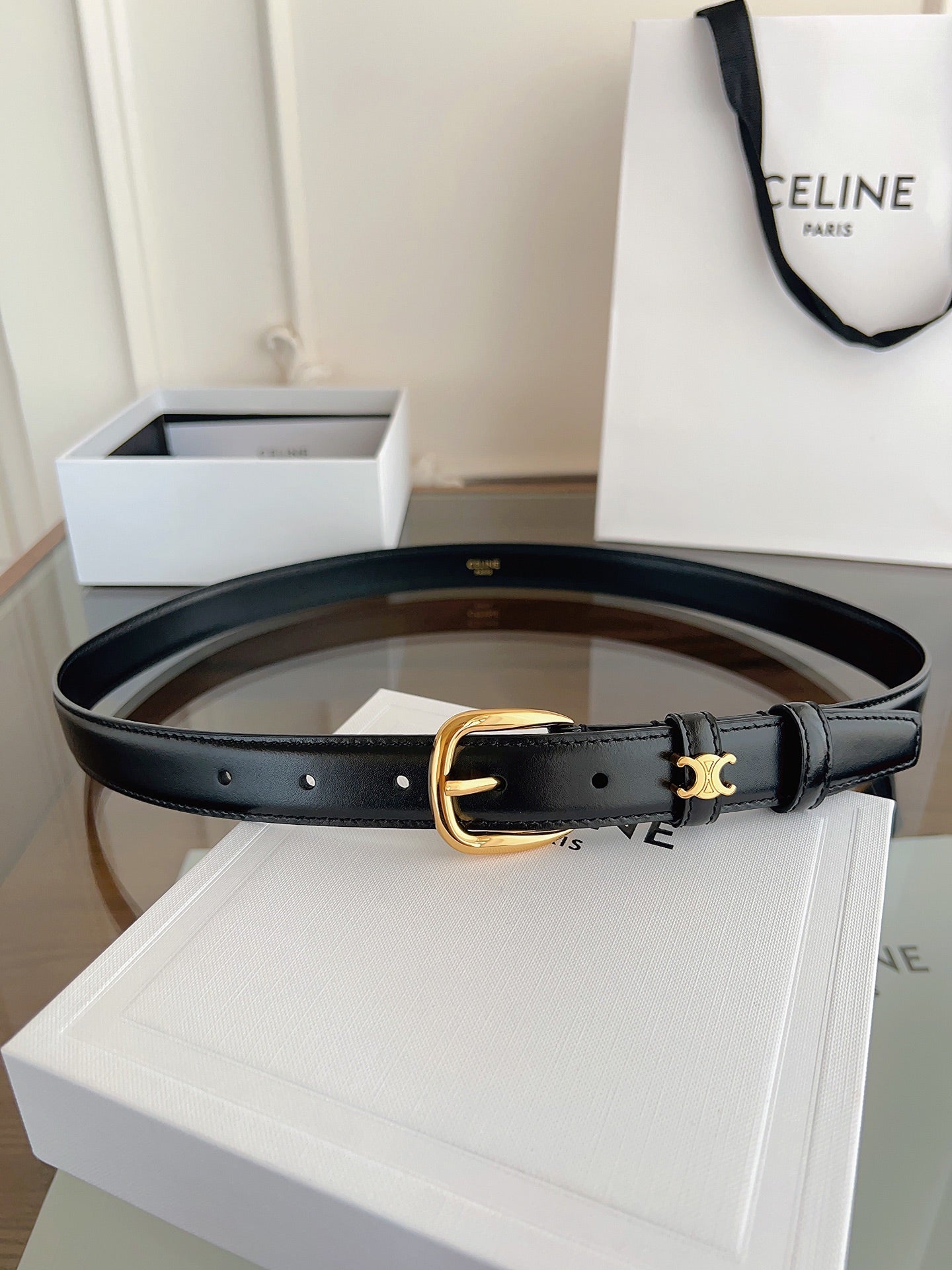 Celine Vivienne Taurillon 25mm Belt