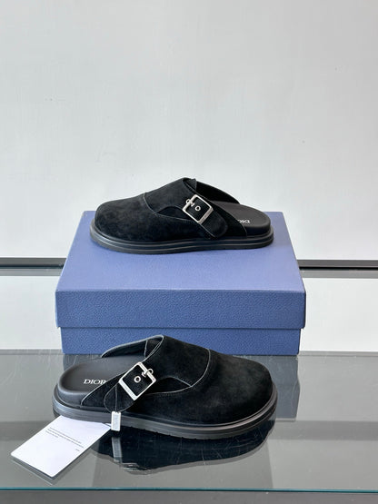 Dior Oblique Closed-Toe Mules
