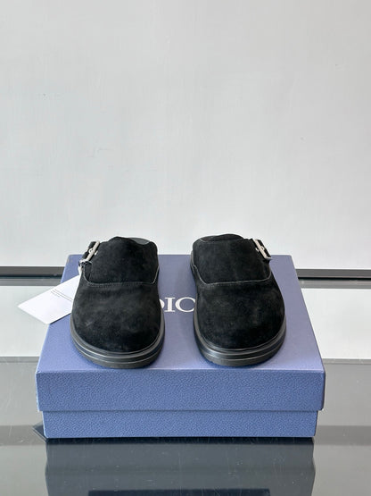 Dior Oblique Closed-Toe Mules
