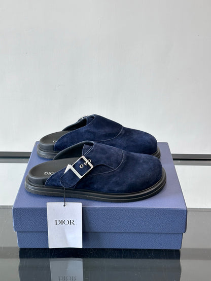 Dior Oblique Closed-Toe Mules