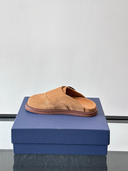 Dior Oblique Closed-Toe Mules