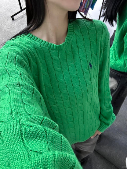 Ralph Lauren Inspired Cable Knit Sweater
