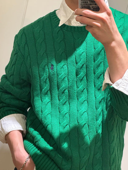 Ralph Lauren Inspired Cable Knit Sweater