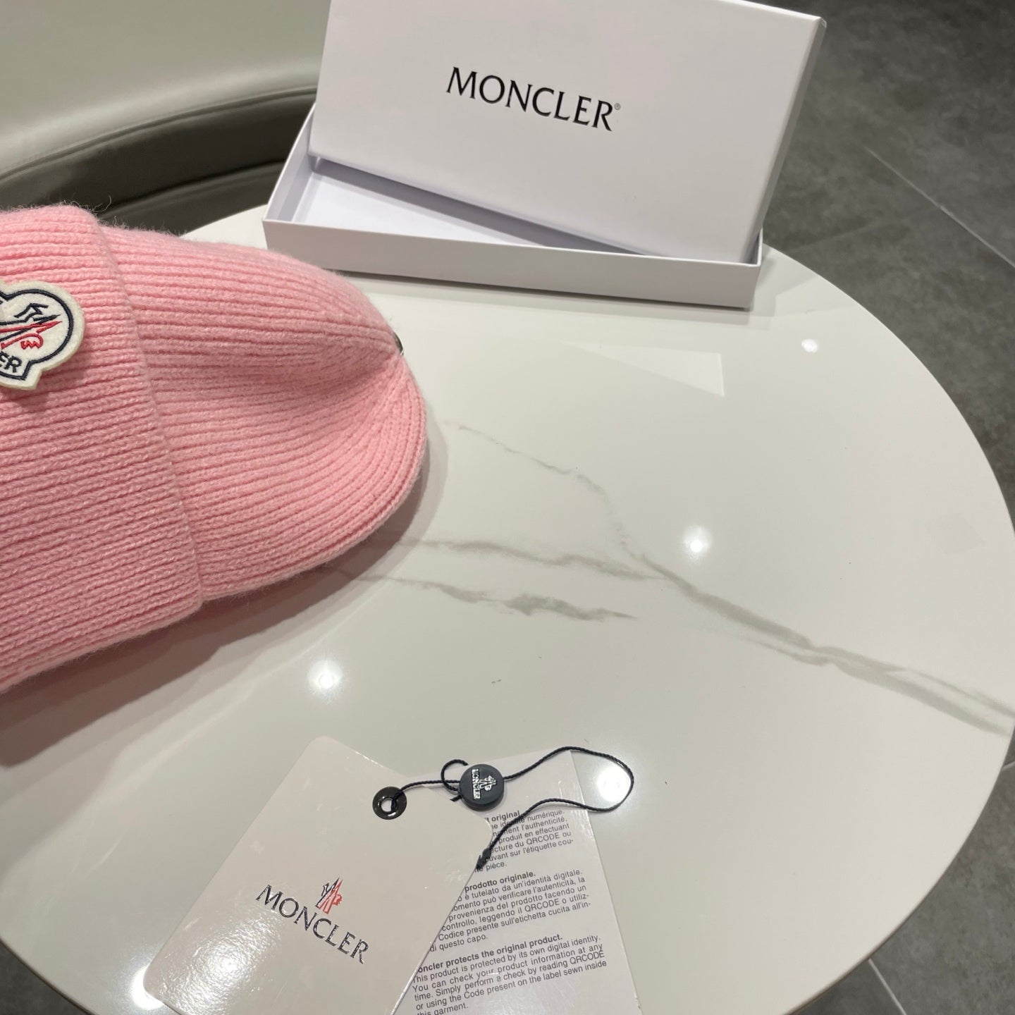 Moncler Knitted Beanie Hat