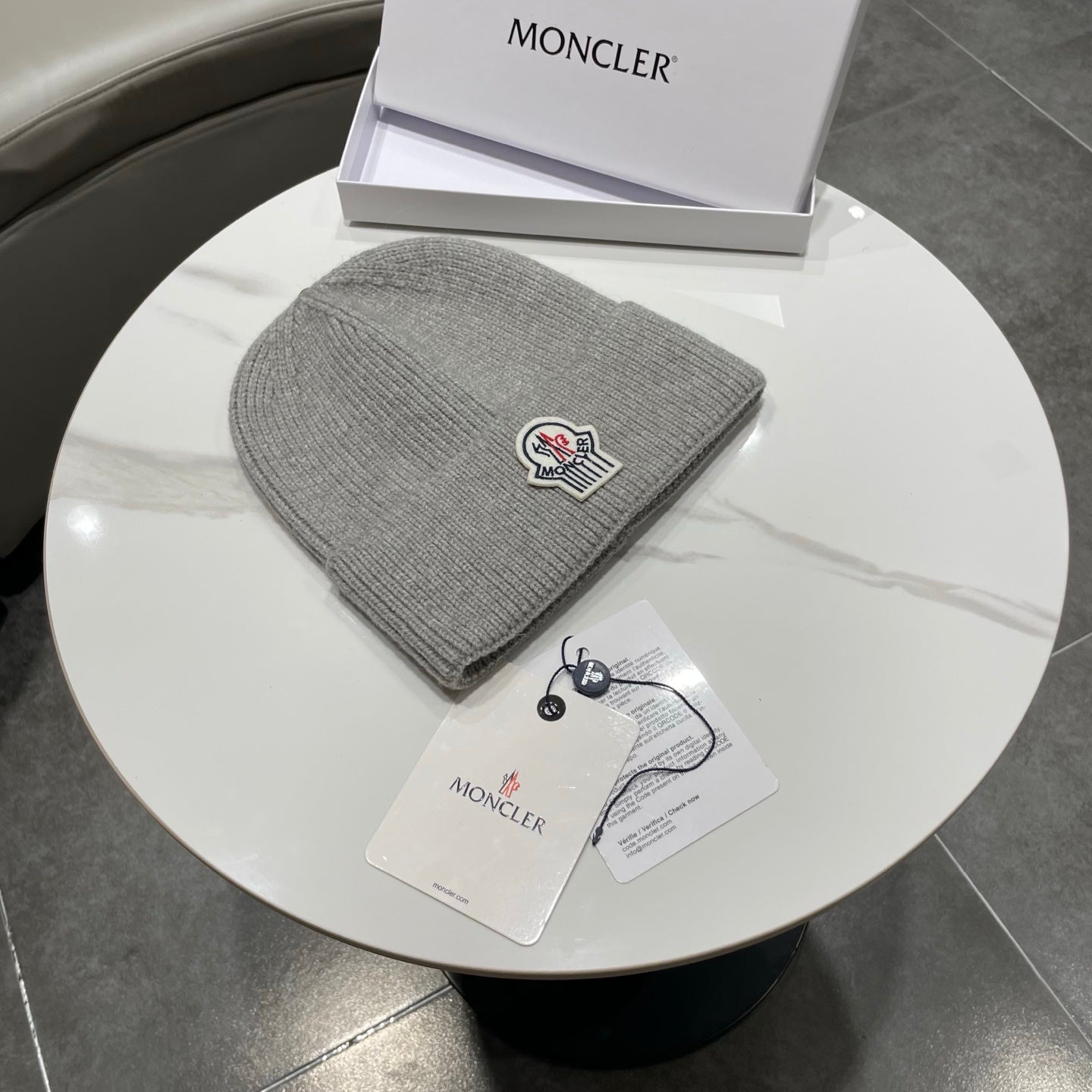Moncler Knitted Beanie Hat