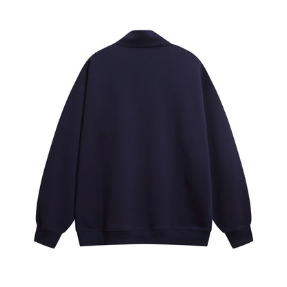 Gucci Embroidered Letter Half-Zip Sweatshirt – 2025FW