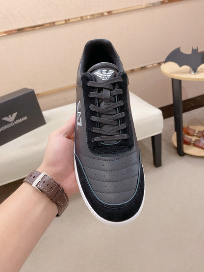 Armani Italian Leather Luxury Sneakers – New Collection