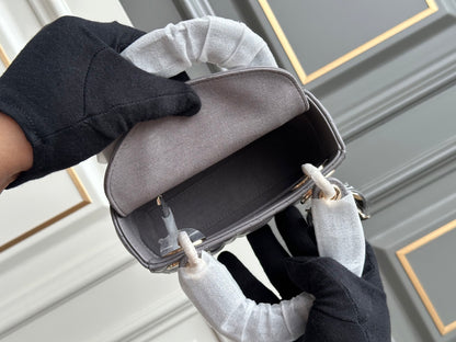 Dior Lady Dior Three-Grid Lambskin Shoulder Bag