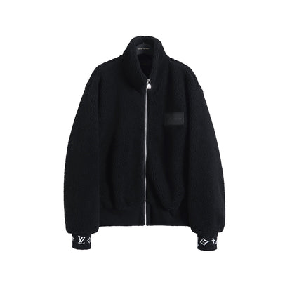 Louis Vuitton Leather Label Jacquard Fleece Jacket – 25FW