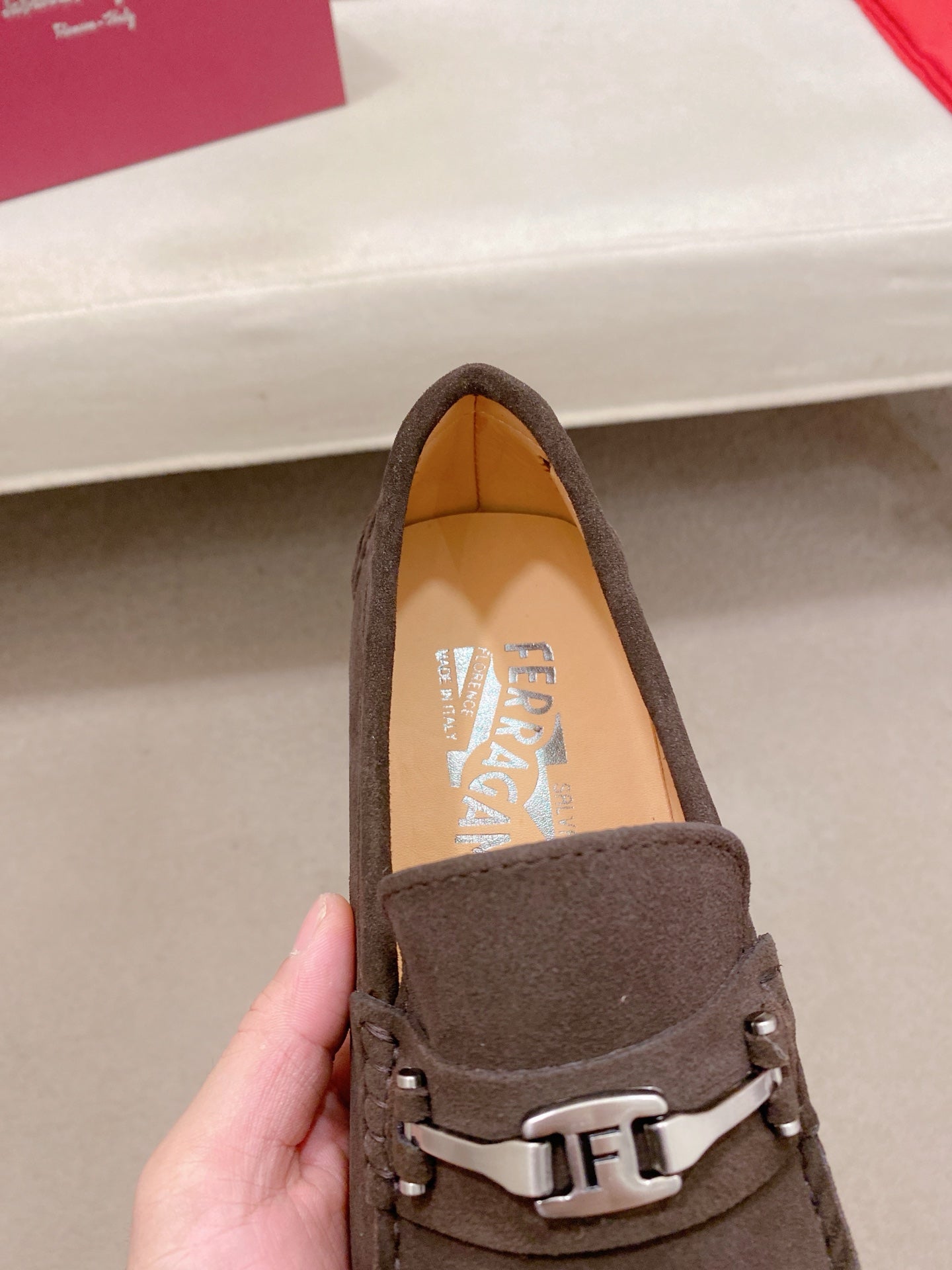 Ferragamo Men's Suede Driving Shoes