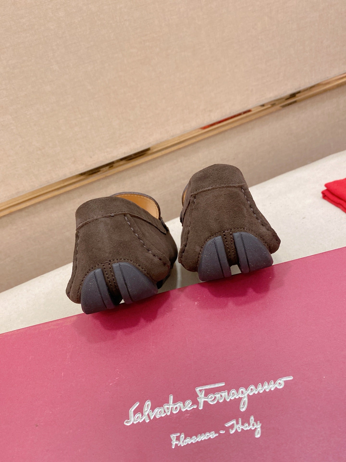 Ferragamo Men's Suede Driving Shoes