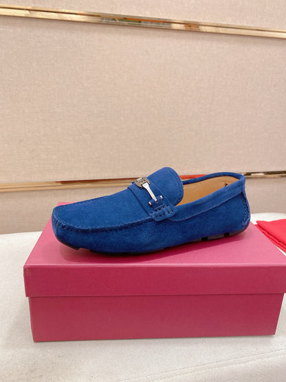 Ferragamo Men's Suede Driving Shoes