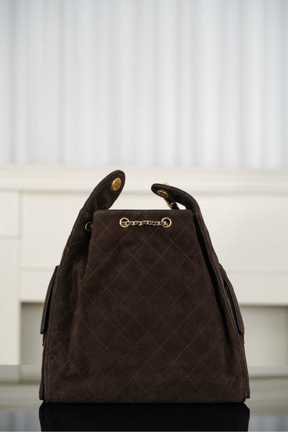 Chanel 25K Suede Hobo Bucket Bag – 25K Collection