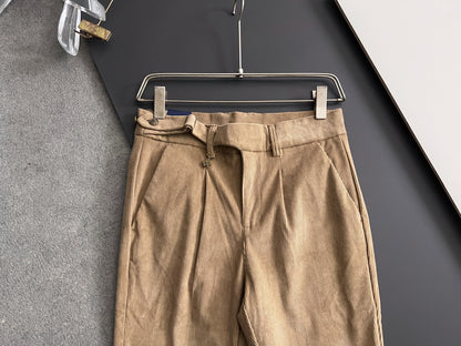 Prada Men's Pure Cotton Casual Trousers – 2025 Collection