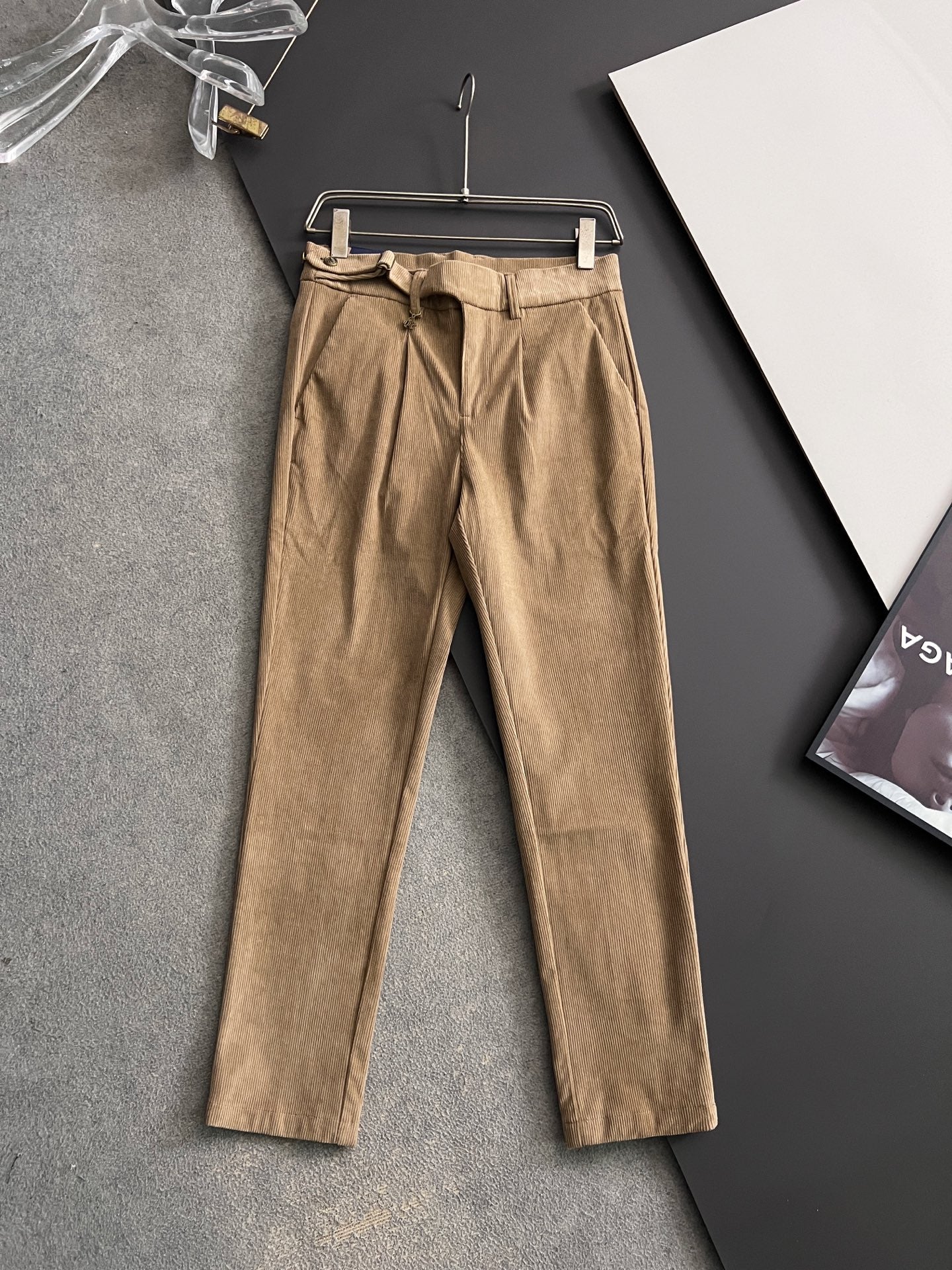 Prada Men's Pure Cotton Casual Trousers – 2025 Collection