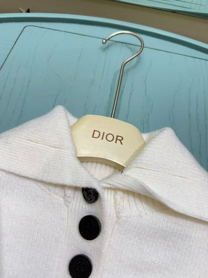 Dior Girl's Knitted Jacket and Skirt Set – Kids Collection – 2025SS
