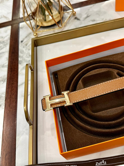 Hermès Classic Leather Belt – 2.5cm