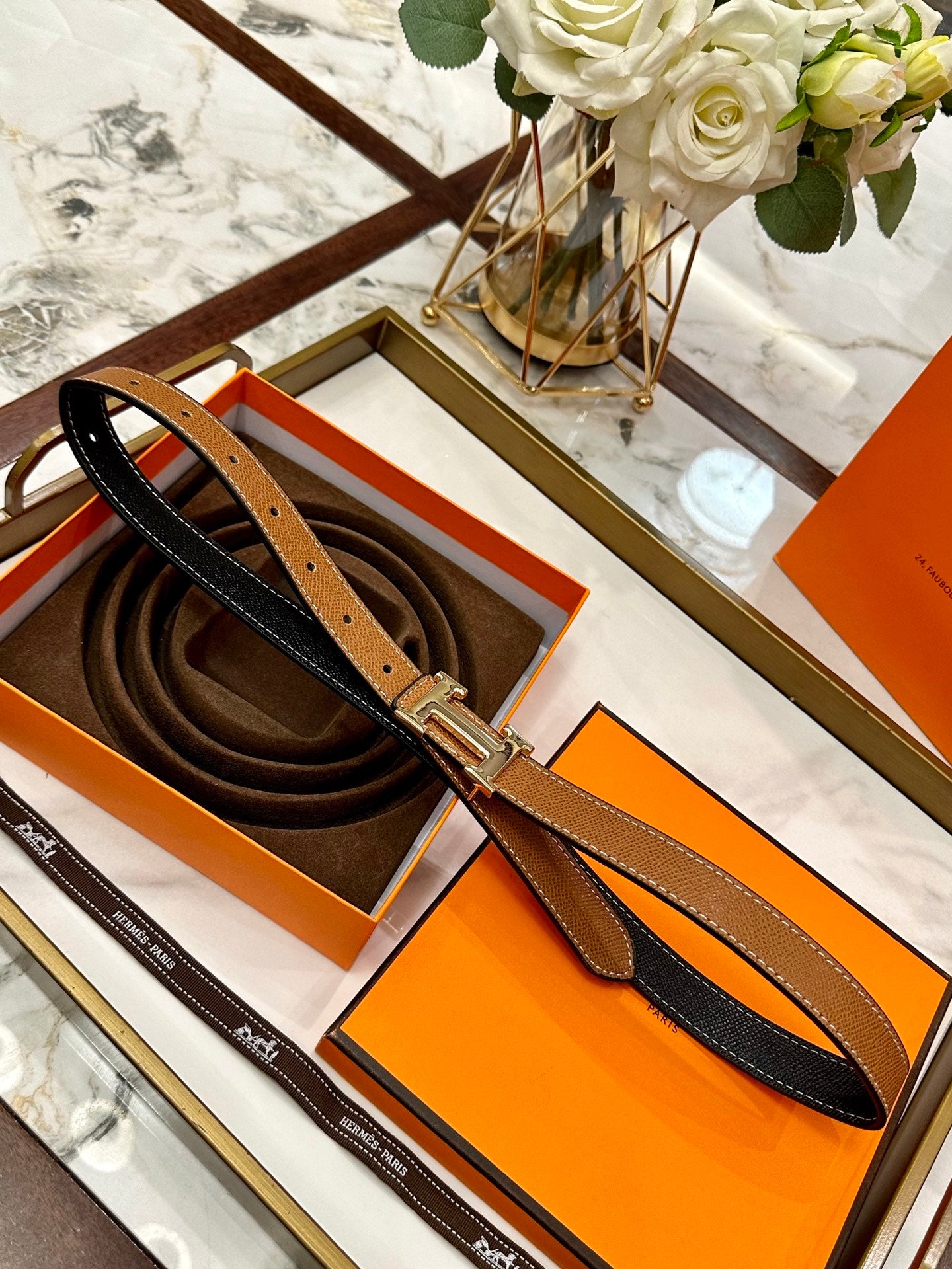 Hermès Classic Leather Belt – 2.5cm