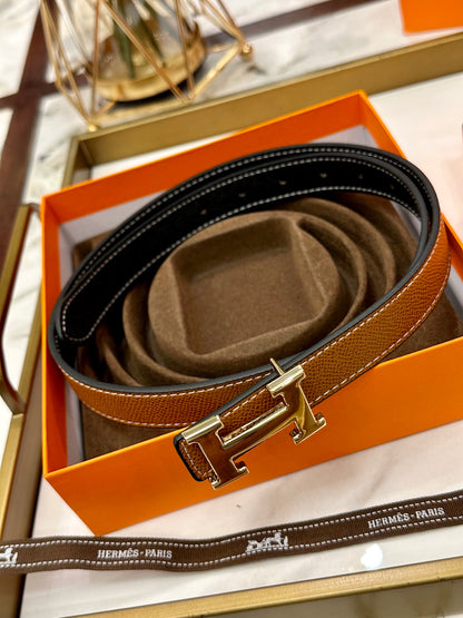 Hermès Classic Leather Belt – 2.5cm