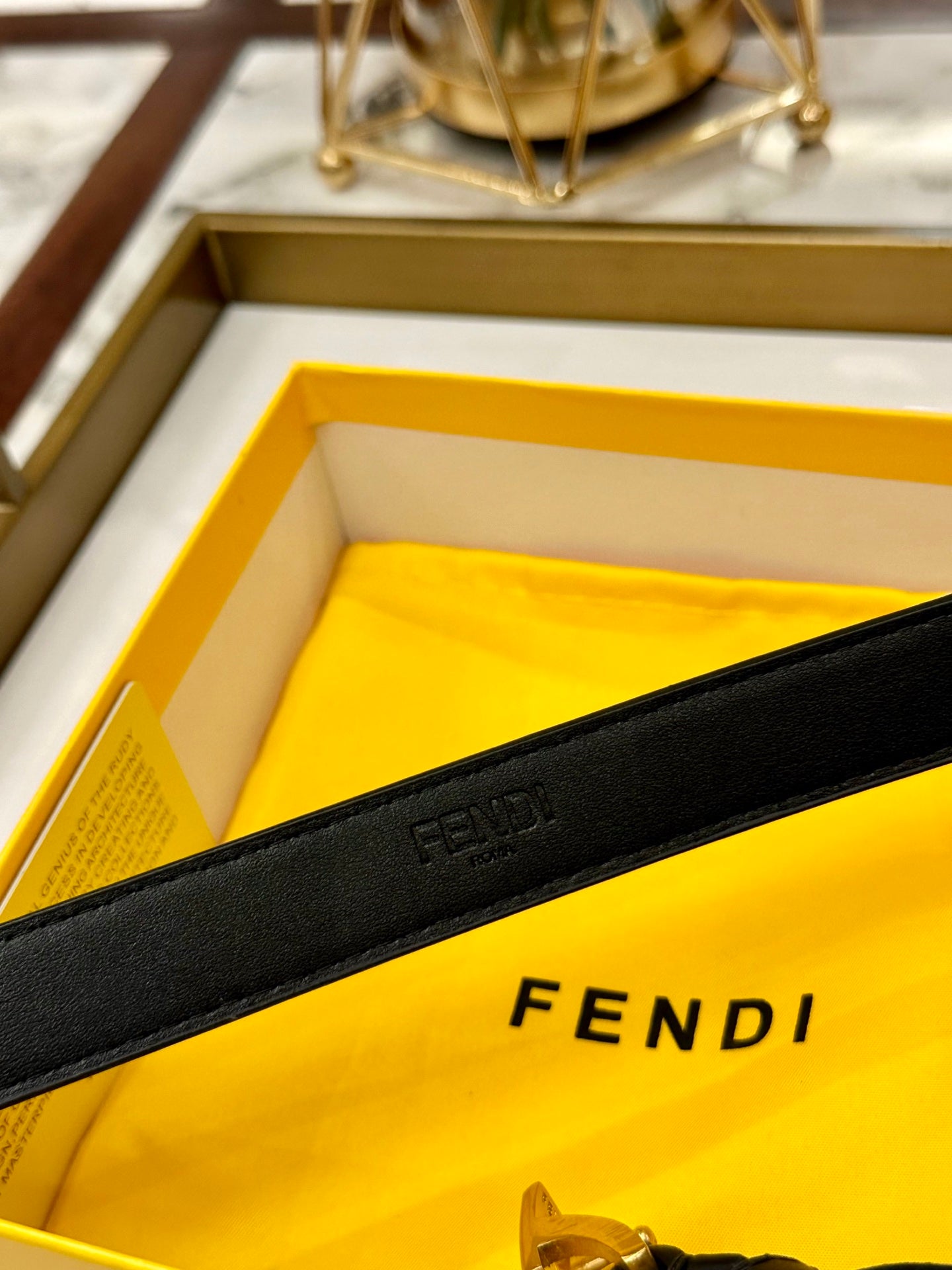 Fendi Classic Leather Belt – 2.5cm