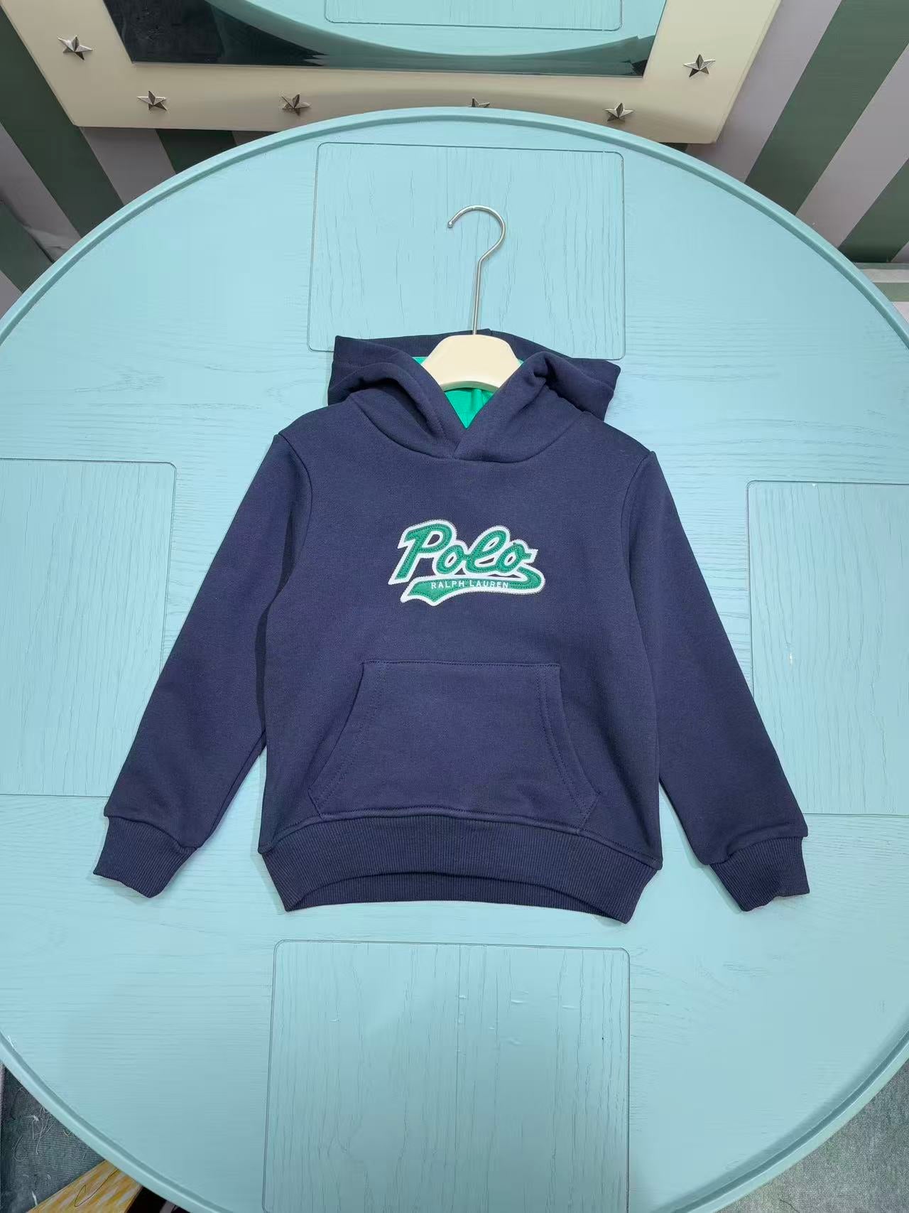 Ralph Lauren Inspired Kids Hooded Sweatshirt – 2025FW – Kids Collection