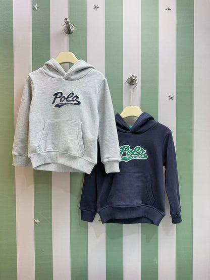 Ralph Lauren Inspired Kids Hooded Sweatshirt – 2025FW – Kids Collection