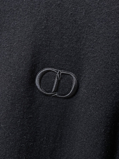 Dior Merino Wool Blend Half-Zip Sweater