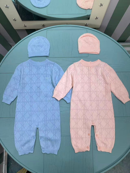 Dior Classic Knitted Infant Romper – Kids Collection – 2025FW