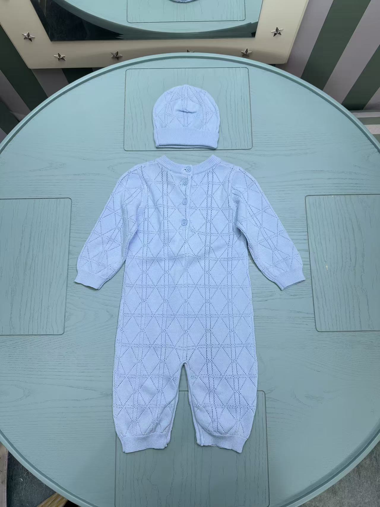Dior Classic Knitted Infant Romper – Kids Collection – 2025FW