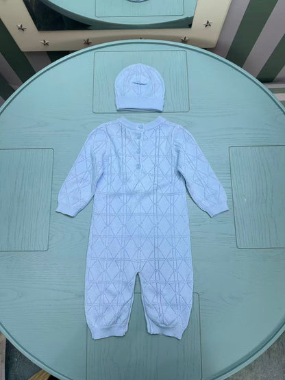 Dior Classic Knitted Infant Romper – Kids Collection – 2025FW